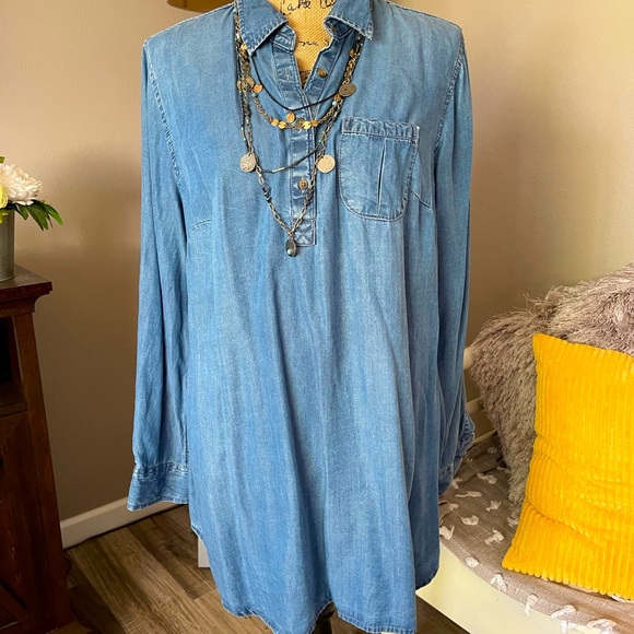 Adorable stylish denim tunic top/dress! - Picture 3 of 4